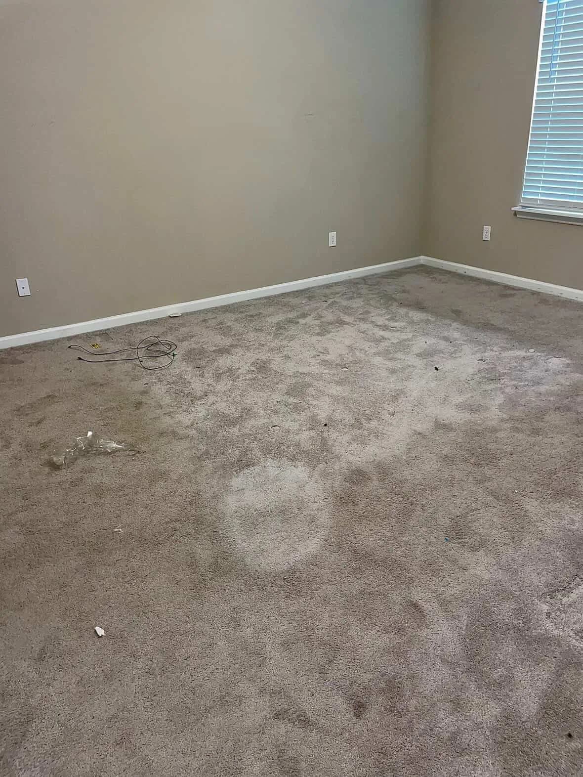 Second bedroom before move-out cleaning in Jacksonville FL