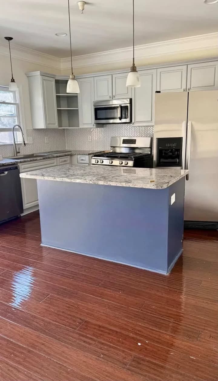 Kitchen cleaned and move-in ready after post-construction cleaning in Jacksonville FL